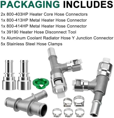 Heater Hose Connector Kit Includes 800-403HP Core Connectors - Image 7