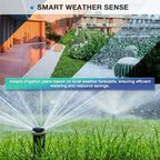 6 Zone Smart Sprinkler Controller with Local Weather Intelligence and Atmosphere Lights, Automated Watering and App Control WiFi Irrigation System, Save Water Through Rain Skip - Image 5