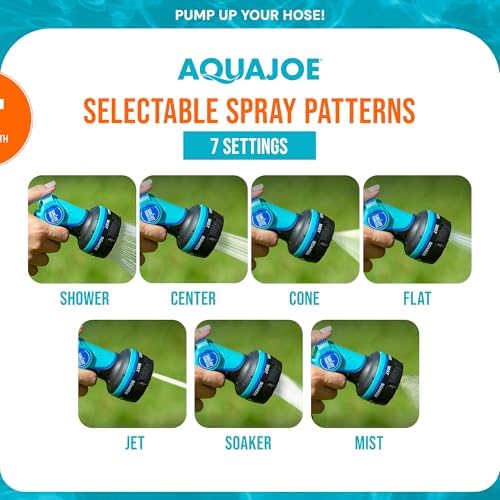 Aqua Joe Hose Nozzle and Oscillating Sprinkler Bundle, AJHN102 & SJI-OMS20 - Image 5