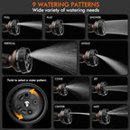RESTMO Hose Nozzle Heavy Duty, Metal Water Hose Sprayer for Garden - Image 4