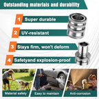 Upgraded Stainless Steel Quick Connect Hose Fittings Set - 3/4" GHT Universal Quick Release Garden Hose Connectors (Stainless Steel, Sliver 5 Pack) - Image 5