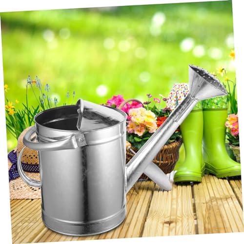 POPETPOP Large Capacity Watering Can with Long Spout Ergonomic Handle for Indoor and Outdoor Use Sturdy Design for Multiple Plants Convenient Watering - Image 4