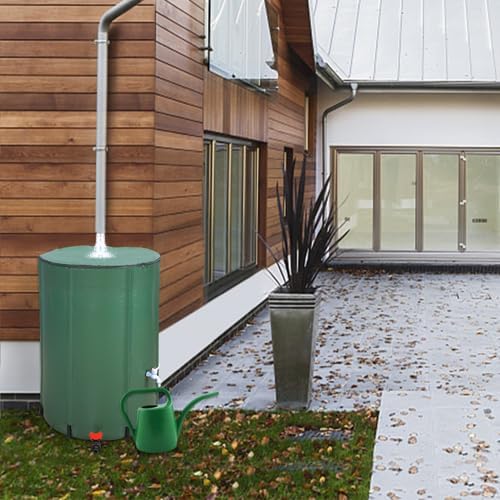 Bonnlo Collapsible Rain Barrel, Portable Storage Tank, Rainwater Collection System, Reusable and Recycle, with Filter Spigot Overflow Kit, Green (100 Gallon) - Image 2