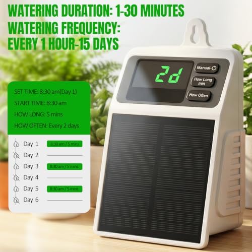 Solar Automatic Drip Irrigation System,Auto Self Watering Kit with Timer - Image 6