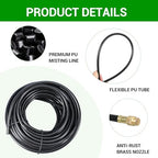 DEMORA 50FT Automatic Drip Irrigation Kit, Bendable Watering Hose with Multi Sprinkler Heads, Misting System for Garden Yard Outdoor Plants Greenhouse - Image 3