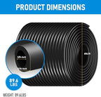 Self-Sinking Aeration Hose 300 ft ⅜ in. Comes with 4 patchers and 4 stainless steel hose clamps for weighted air pump tubing, easy to install for pond water lake aeration (300 Feet) - Image 2