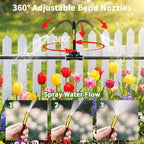 120FT Sprayer Irrigation System, Drip Irrigation Kit with 30 PCS 360° Adjustable Misting Copper Nozzles for Garden, Lawn, Patio, Greenhouse - Image 3