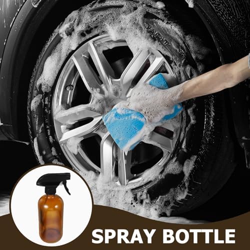 2pcs Ml Glass Spray Bottle with Fine Mist Sprayer, Brown Refillable Liquid Spray Bottle for Pet Bathing and Watering Succulents, Easy to Use and Observe Water Level - Image 6
