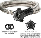 Yanwoo 304 Stainless Steel 30 Feet Garden Hose with Female to Male Connector, Water Hose, Metal Hose, Outdoor Hose (30ft) - Image 4