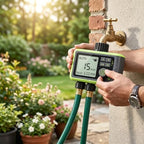 2 Zone Sprinkler Timer Brass Inlet Outlets - Image 4