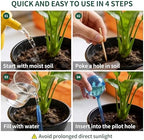 Soilagua 12-Pack Plastic Plant Watering Globes, Premium PVC Shatter-Resistant Plant Waterer, Tapered Opening Self Watering Planter Insert, Automatic Watering Spikes for Daily & Vacation Plants Care - Image 5