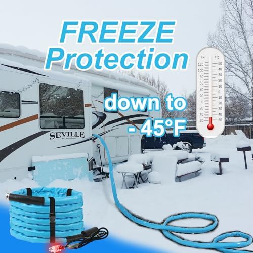 OEBLD Heated Water Hose for RV 50FT, 5/8-Inch ID, -45°F Freeze Protection - Image 2