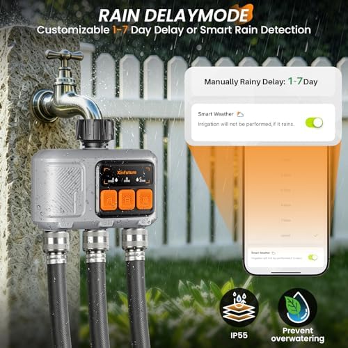 WiFi Sprinkler Timer 3 Zone, Smart Water Timer for Garden Hose - Image 5