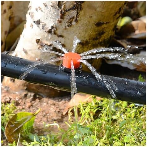 Adjustable Irrigation Drippers 100-1000pcs Water Dropper Adjustable Flow Head Drippers Portable Emitter Dripper Micro Drip Irrigation Sprinklers(100PCS) - Image 4