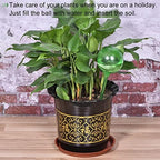 MECCANIXITY Self-Watering Bulb 80mm Dia. Plastic Automatic Watering Globe Ball Irrigation Device for Potted Plants, Green 5Pcs - Image 5