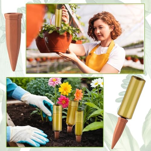 12 Pcs 25oz 34oz Plant Watering Devices Terracotta Spikes - Image 3