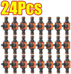 1-30Pcs Garden Hose Shut Off Valve Connectors Tap Pipe Connector System Sprays Sprinklers(24Pcs) - Image 2