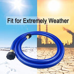 Darnassus PVC Garden Hose 1/2 Inch, 100 FT Flexible Water Hose Blue with Male and Female Plastic Fittings - No Leaking and Lightweight for Household Outdoors Lawns Patio - Image 5