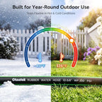Heavy Duty Garden Hose 30 ft x 5/8", 5-Layer Hybrid Water Hose - Image 4