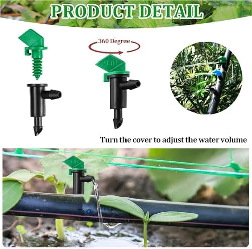 Drip Emitter 150 Pieces Irrigation Drip Emitter Garden Flag Dripper Trees and Shrubs(ColorB) - Image 4