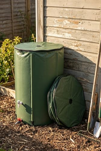 Rain Water Collection Barrel Water Storage Tank with Spigot, Hose and Portable Bucket, Large Plastic Collapsible Rain Catcher Catchment System to Collect Rainwater from Gutter (200Gallon=750L) - Image 5