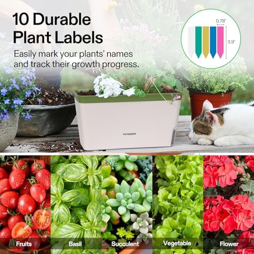 VIVOSUN Self-Watering Planters, 6-Pack 10.5 in Window Herb Planter Box - Image 5