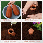 DoubleFill Ollas Terracotta Watering Pots, 24 oz, 6 Pcs - Image 3