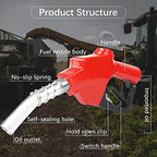 Azdele 1 Inch NPT Red Automatic Fueling Nozzle 1-3/16 Inches(OD=30mm) - Image 4