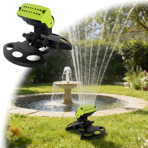 2026 Upgraded 16-Nozzle Oscillating Sprinkler, Adjustable Spray Pattern and Wide Coverage, Efficient Watering of Lawns, Yards, Gardens and Outdoor Plant Areas (Green) by Unknown