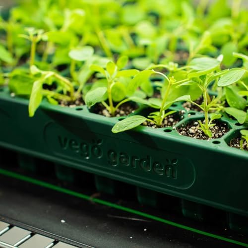 Vego garden 10" x 20" 76 Cells Seed Starter Tray Stackable Seedling Starting Germination Trays for Plants Planting Vegetables Herbs Flowers, 3 Sets - Image 7