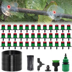 DIY Drip Irrigation Kit with Vortex Emitters - Garden Watering System for Raised Beds, Greenhouse & Containers, Adjustable Misting Nozzles, 1/2 inch 65.6 FT Hose (Irrigation D3) by Unknown