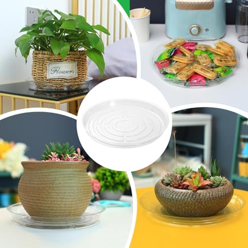30 Pack 14 Inch Plant Saucer Clear Plant Saucers for Outdoors Plant Drip Trays Extra Large Plant Saucer Dish Plant Pot Saucers Planter Trays for Outdoor Plants Bulk - Image 6