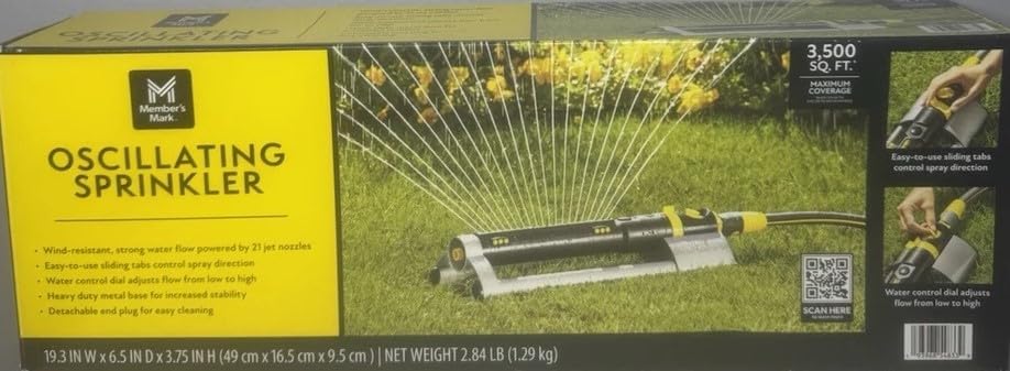 Member's Mark Oscillating Lawn Sprinkler - Image 3