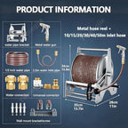 Wall Mounted Portable Hose Storage for Easy Outdoor Watering 10mHose - Image 6