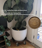 Rolling Planter Caddy(430lbs Capacity), Heavy Duty Metal Plant Stand with Brake Wheels Plant Dolly Mover Plant Pot Tray Saucer for Indoor Outdoor 16inches Copper,2Pack - Image 5