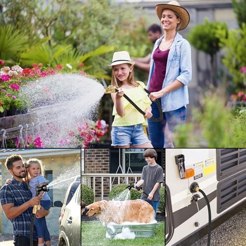 50 ft Expandable Garden Hose - Superior Strength 3750D - 4 -Layer Latex Core - Expanding Water hoses - Extra Strong Brass Connectors/Storage Bag - Image 7
