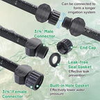Soaker Hose 50Ft Flat Irrigation Tubing - Image 6
