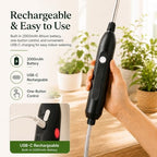 High Reach Plant Waterer for Indoor Plants, Electric Hanging Plant Waterer with 25.6"–35.4" Telescoping Watering Wand, 2000mAh Rechargeable Indoor Plant Watering Device with 6.8 ft Hose & Spray Nozzle - Image 6