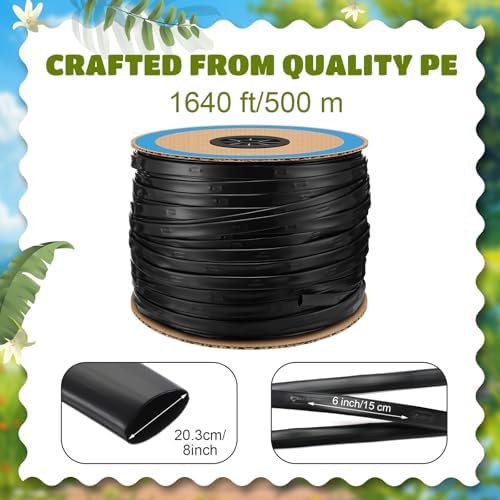1640 ft 5/8 Inch Drip Irrigation Tubing 6" Irrigation Tape Drip Line 0.46 Gph rrigation System 15 Mil for Garden Patio Agricultural Lawn Hose - Image 2