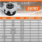 AW7163 Professional Water Pump Kit With Gasket Fit For Dodge Ram 1500 Dakota Durango,Grand Cherokee, Liberty, Chrysler Aspen,Mitsubishi Raider 3.7L V6;4.7L V8 - Image 6
