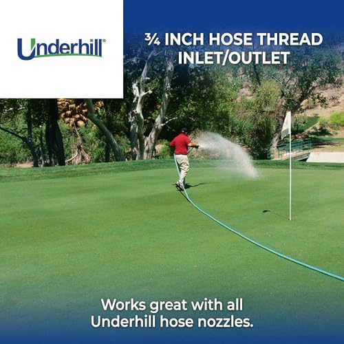 Underhill Water Hose Valve Attachment Sprayer, Heavy-Duty, High Flow Control Composite and Steel, A-BV77FM, 3/4-Inch Hose Thread - Image 4
