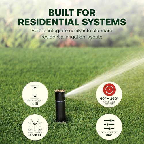 Rain Bird 3500 Pro Rotor Sprinkler, 4-Pack - 24 Rain Curtain Nozzle Set - Image 3