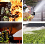 COYEUX High Pressure Fireman's Spray Nozzle, Nozzle Hose Sprayer, Heavy Duty Metal Hose Sprayer, for Cleaning, Watering Garden Street, Washing Cars, Extinguishing - Image 5