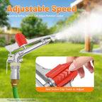 Agricultural Irrigation Spray Gun, 1.5" Adjustable 360° Rotation Metal Lawn Sprinkler, 80M Large Area Spraying System for Farms Orchards Tea Gardens Plant Irrigation - Image 5