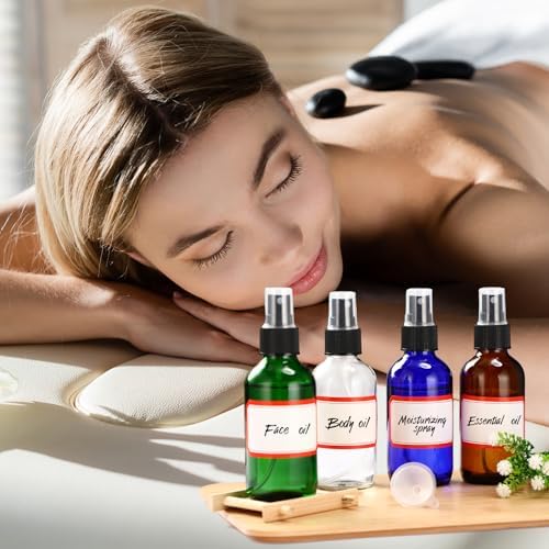 Fumete 36 Pcs 4oz Glass Spray Bottles Fine Mist, Multicolor, Classic - Image 6