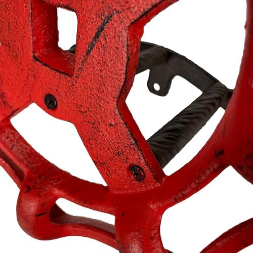 Zeckos Garden Hose Holder Faucet Spigot 11 Inch Cast Iron Red - Image 5