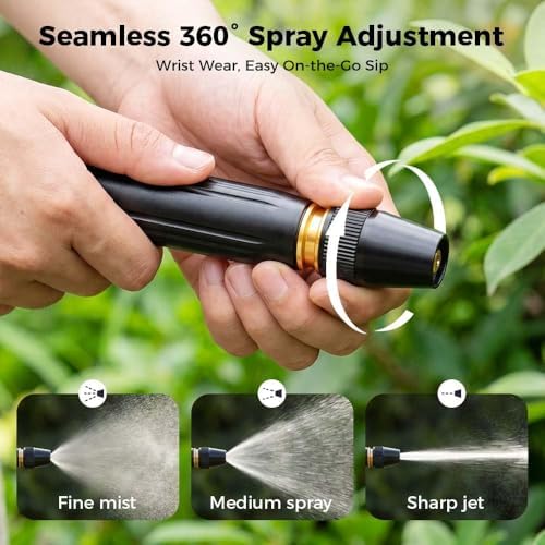 Heavy Duty Adjustable Twist Hose Nozzle, 2027 High Pressure Water Hose Nozzle,Garden Nozzle for Hose Outdoor High Pressure for Cleaning, Watering Plants, Car Washing (Pagoda) (Pagoda*3) - Image 2