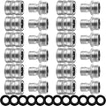 Therwen 12 Sets Garden Water Hose Quick Connector 3/4'', Silver by Therwen