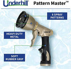 Underhill Pattern Master Gold Series Garden Water Hose Nozzle Sprayer Head, 3/4-Inch Thread Inlet, Jet Attachment 8 Spray Patterns, NG200-8S - Image 2