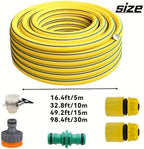 10/20/30m Heavy-Duty Rubber Garden Hose - Scratch & Wear Resistant, Leak-Proof, All-Season for Home, Balcony & Car Washing(30m) - Image 3